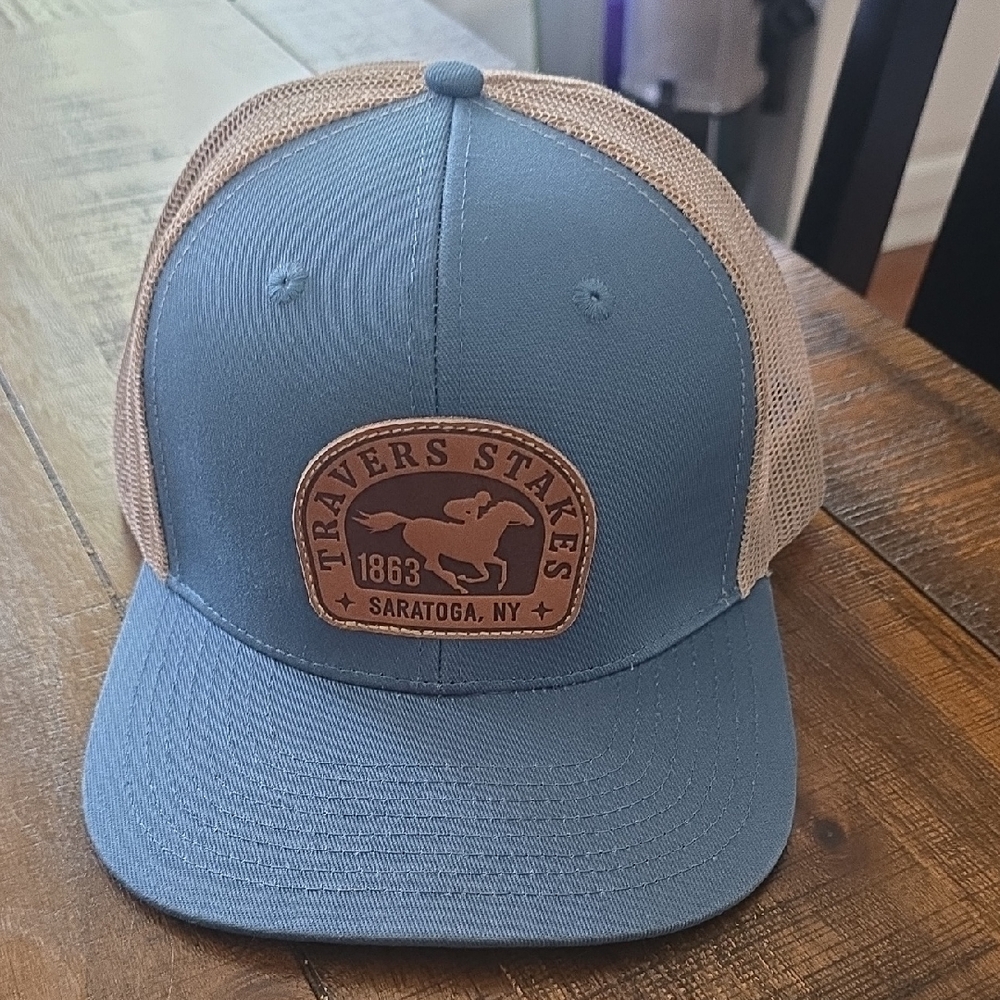 Travers Stakes Blue and Tan Cap